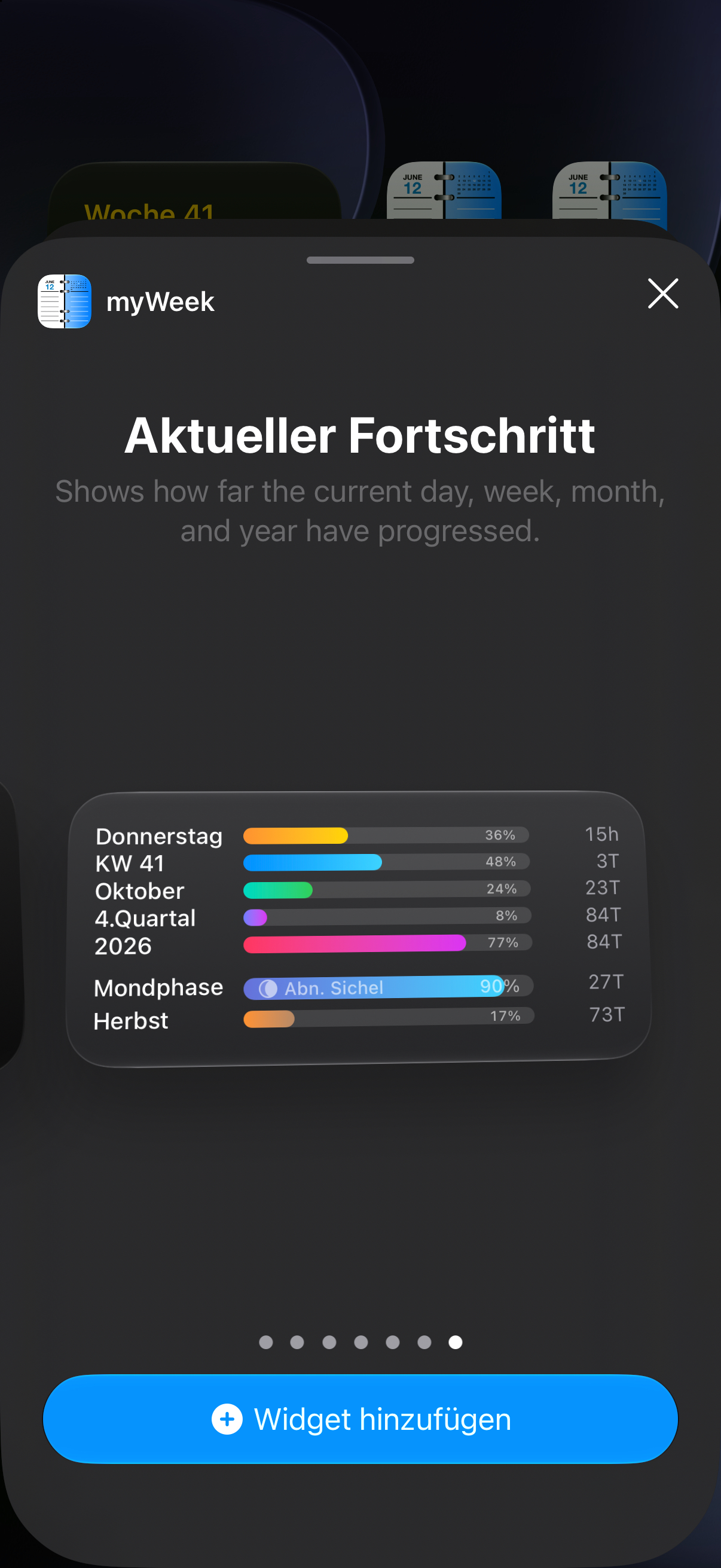Medium current-progress widget